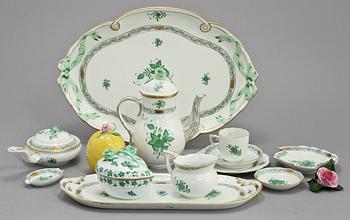 MOCCASERVIS, 33 delar, porslin, Herend, 1900-tal.