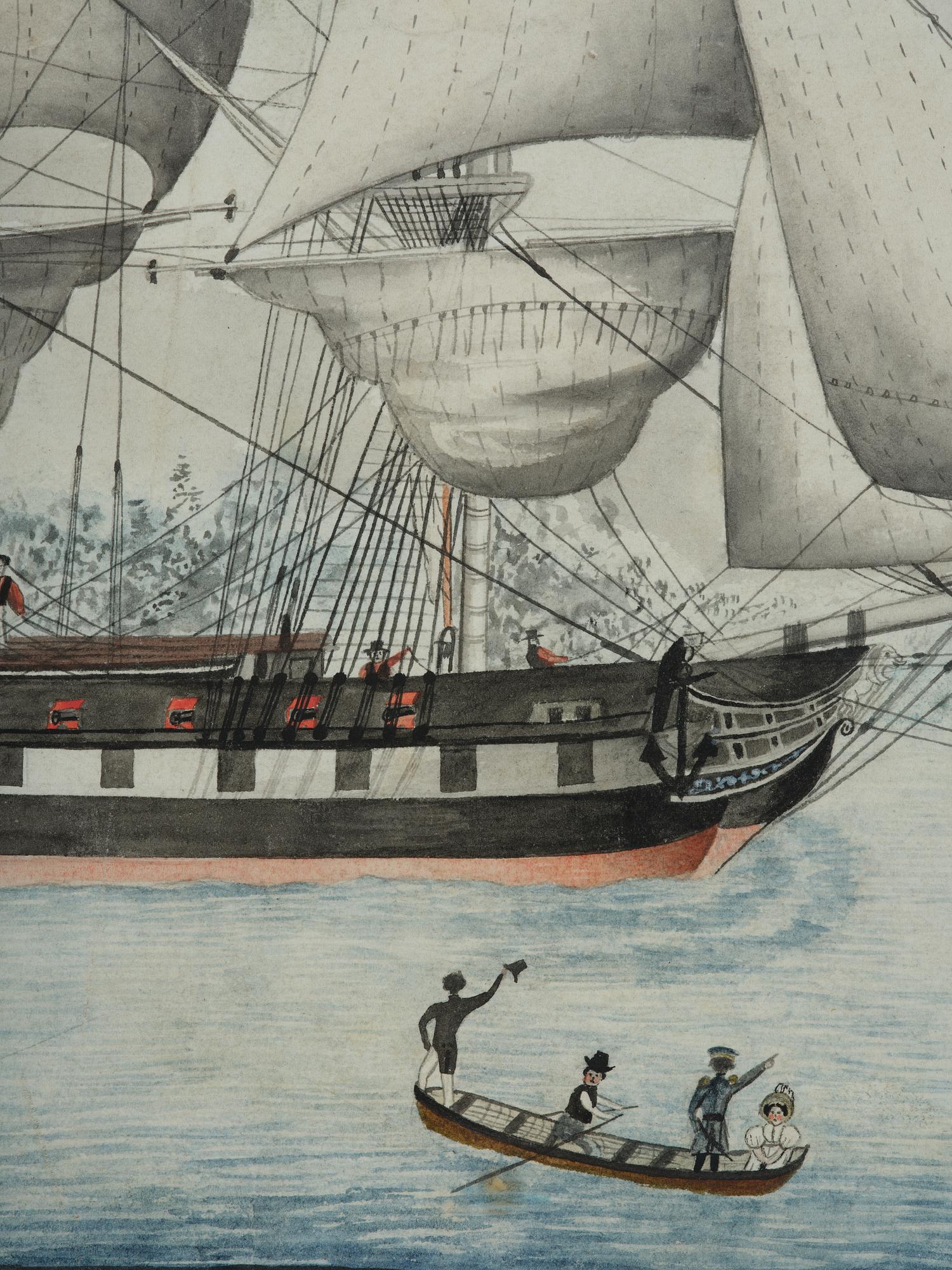 W Rijnbend, 18th century, "The Ship of the City of Schiedam".