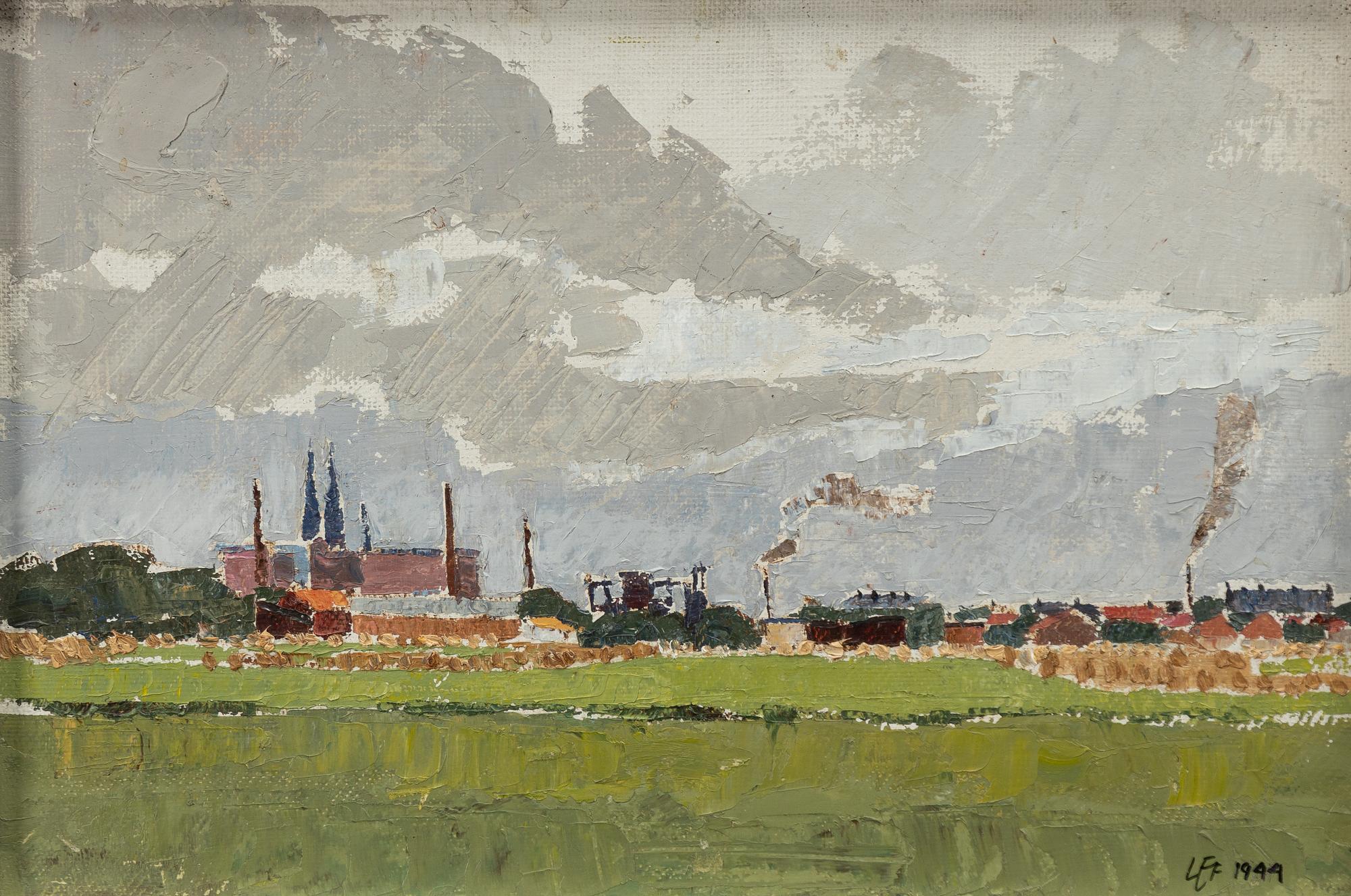 Lars Erik Falk, "Uppsala från söder".