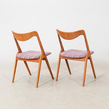 Chairs, a pair, probably Albin Johansson & Söner, Hyssna, second half of the 20th century.