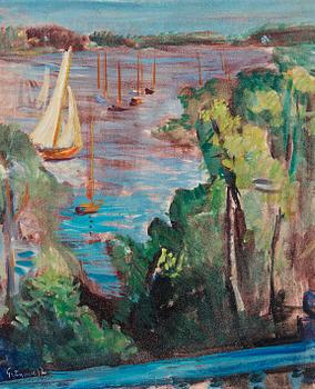 88. Isaac Grünewald, View from the studio, Saltsjöbaden, Stockholm.