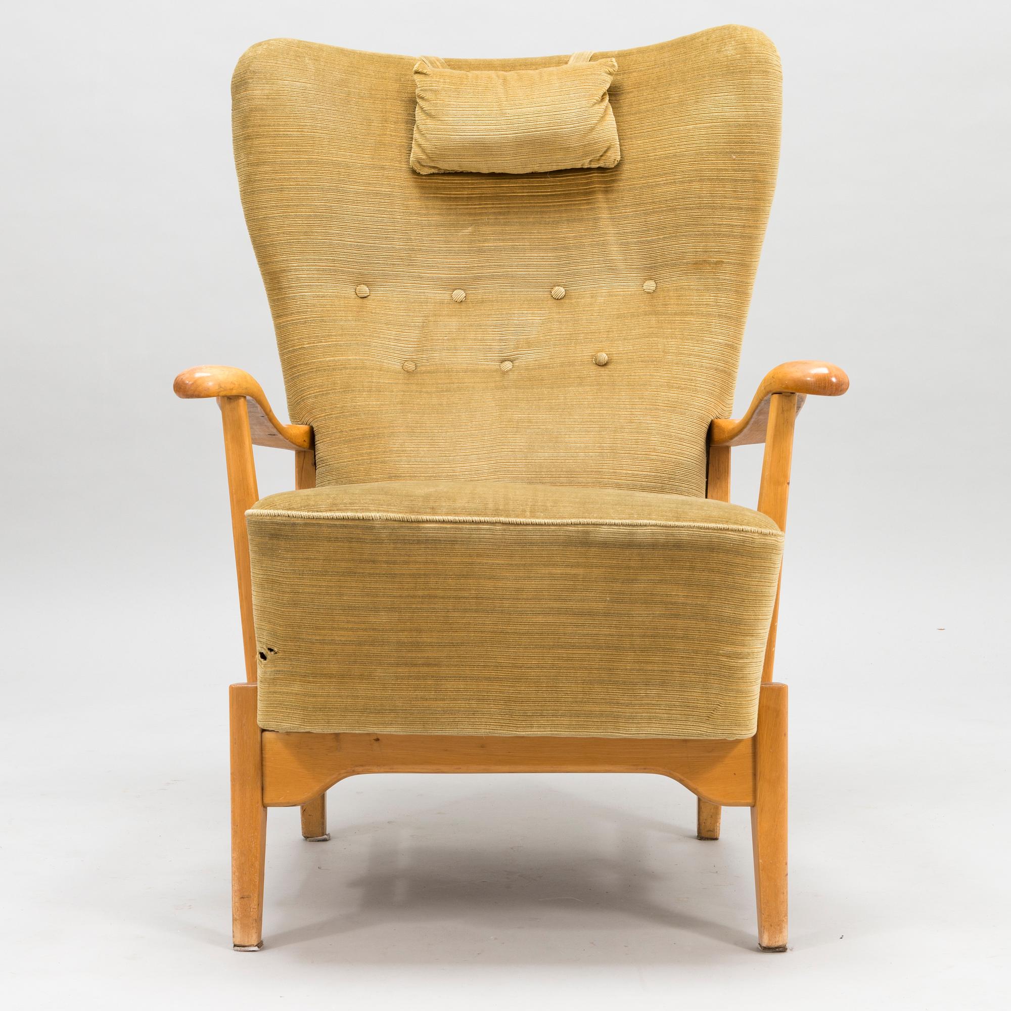 A 1950's armchair, unknown designer model 'Koti 2407' (Home), Asko Finland.