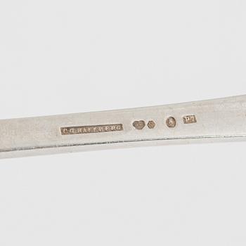 A Swedish Silver Cutlery, model 'Victoria', CG Hallberg, Stockholm 1917.