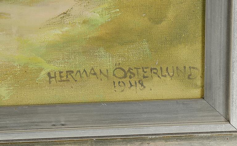 HERMAN ÖSTERLUND, olja på duk, signerad och daterad 1948.