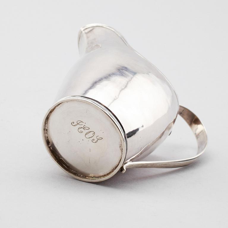 GRÄDDKANNA, silver, Johan Henrik Lampa, Stockholm 1816.