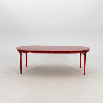 A seven-piece dining suite by Miranda of Sweden, second half of the 20th century.