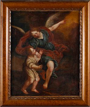 OKÄND KONSTNÄR, olja på duk dubblerad, osignerad, 1700-/1800-tal.