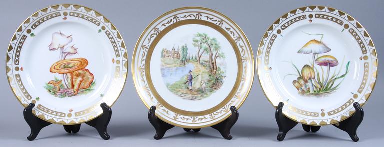 TALLRIKAR, 3 st, TEDOSA samt ASKFAT, 2 st, porslin, Bing & Gröndahl.