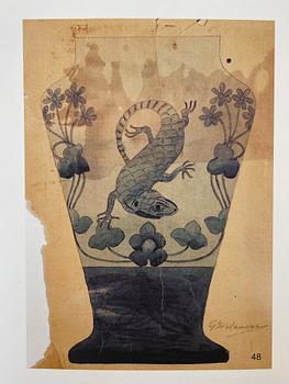 Greta Welander, a cameo glass vase, Reijmyre 1914, no. 368.