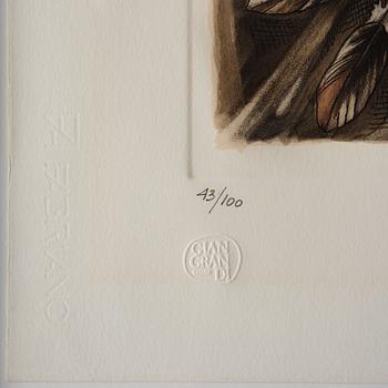 Enrique Grau, "The savage from the forest" from: "Hommage aux Prix Nobel" (The Nobel Prize portfolio).