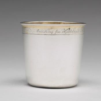 Niels Jonsen, bägare, silver, Köpenhamn 1725-1726.