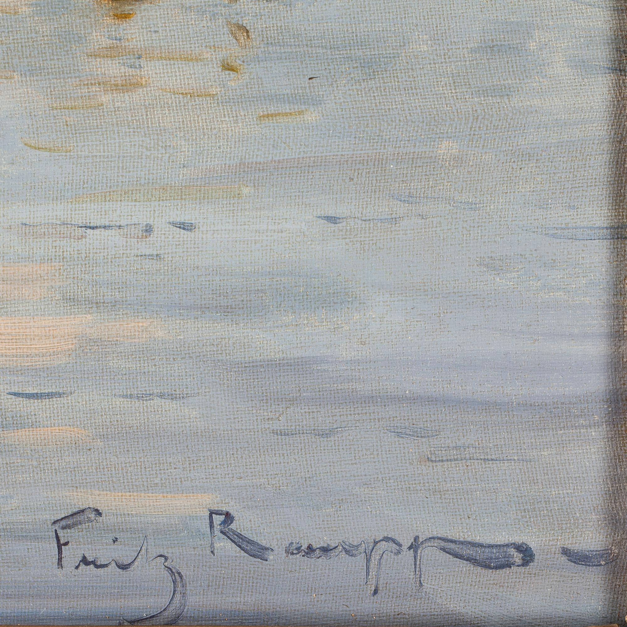 FRIEDRICH RAUPP, olja på duk, sign.