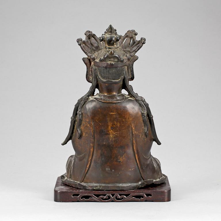 BUDDHA, brons, mingstil, omkring 1700.