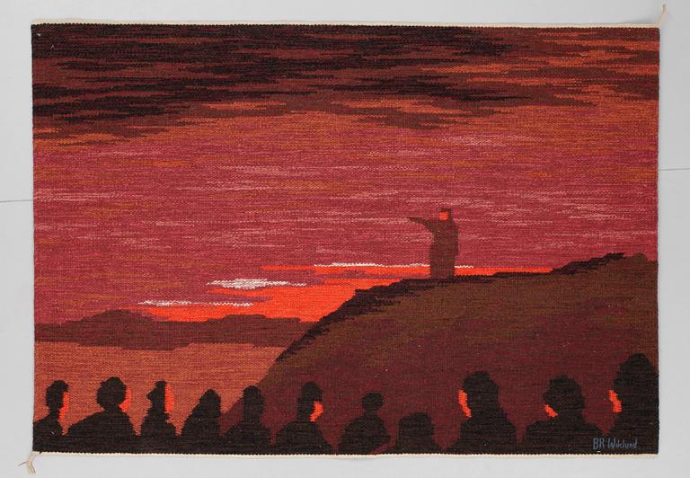 WEAVING, 117 x 169 cm. Signed BR Wiklund.