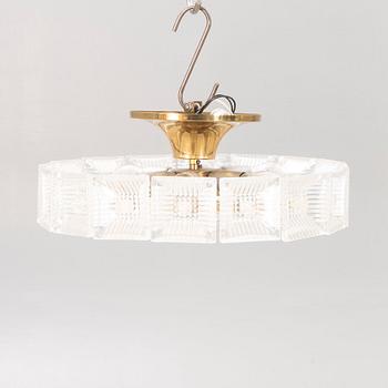 Taklampa troligen Orrefors 1960/70-tal.