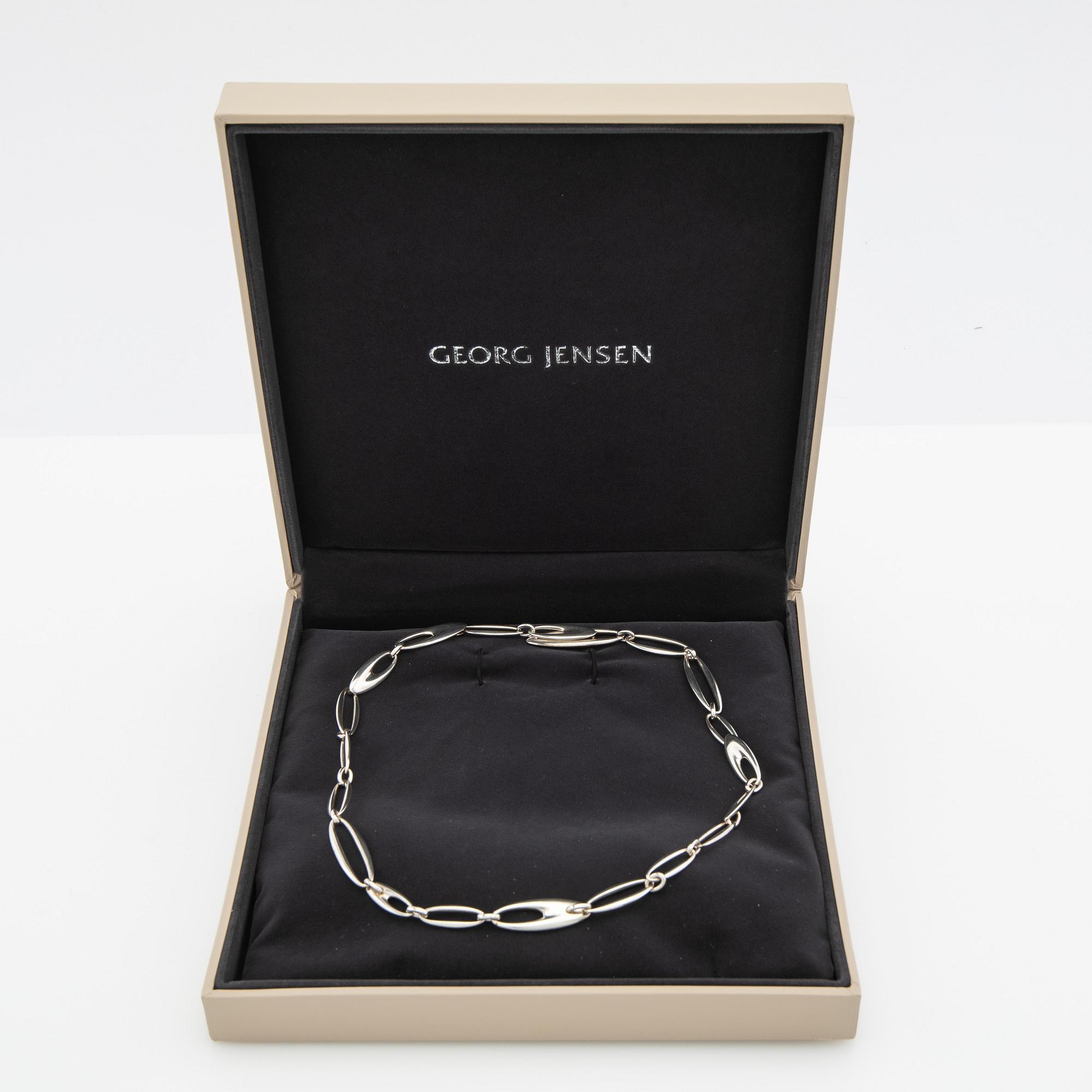 Regitze Overgaard, Necklace, silver, "Zephyr", for Georg Jensen, Denmark.