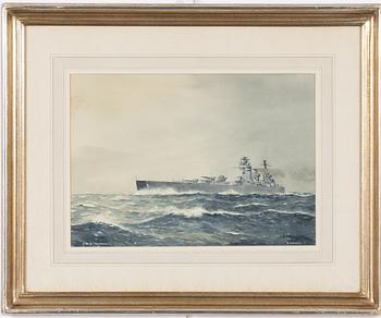 Eric Erskine Cambell Tufnell, H M battleship "Rodney" 1925-48.