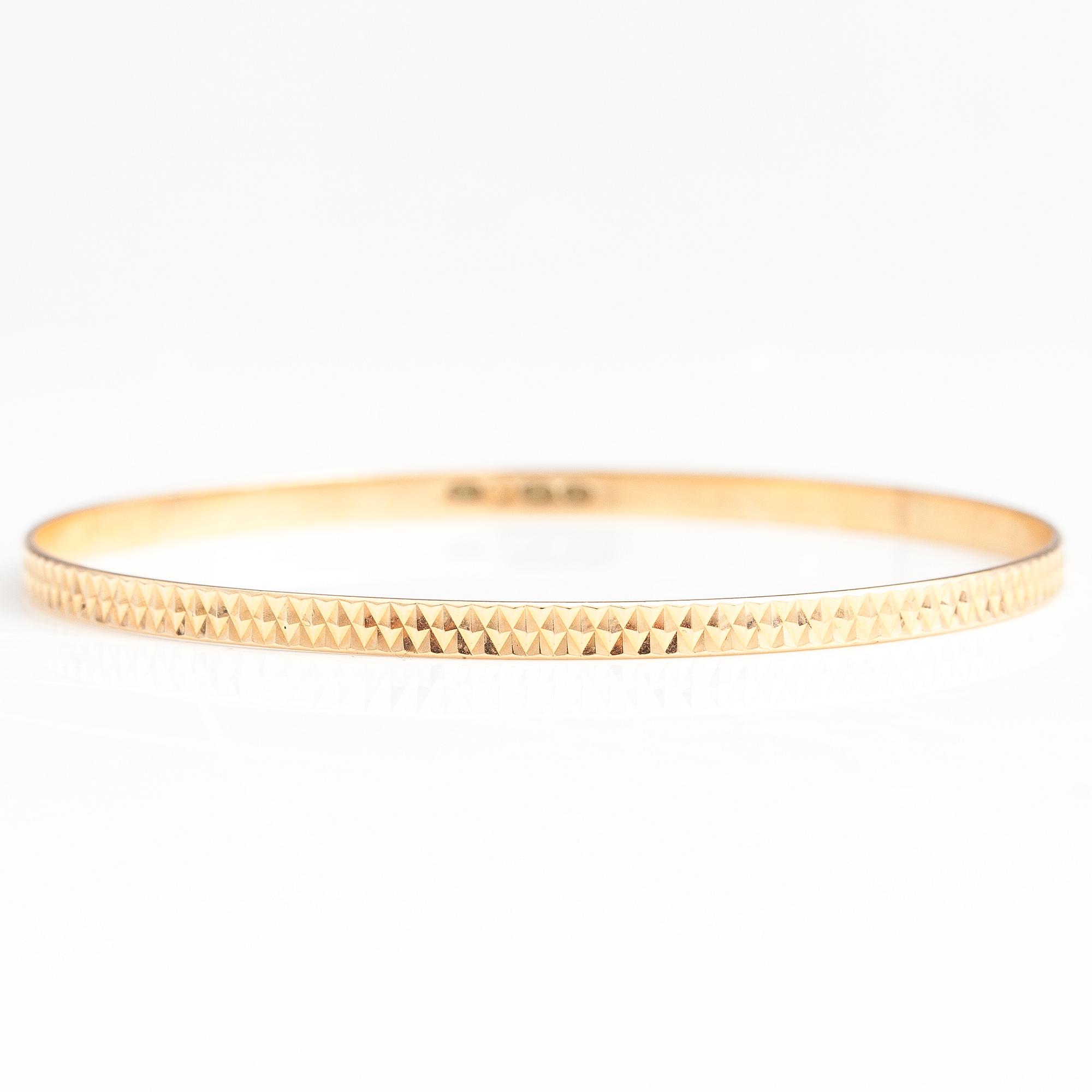 Armband, 14K guld, Westerback, Helsingfors 1973.