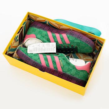 Gucci, /Adidas, sneakers, "Gazelle", storlek US 9 / Fr 41 1/3.