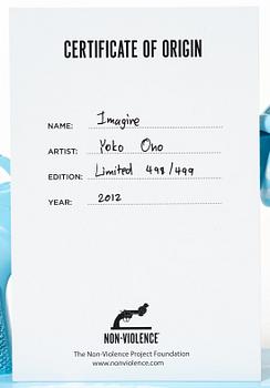 Non-Violence Art Project & Yoko Ono, 'Imagine'.