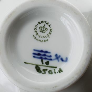 SERVISPORSLIN, 8 delar, "Blå Blomst", Royal Copenhagen.