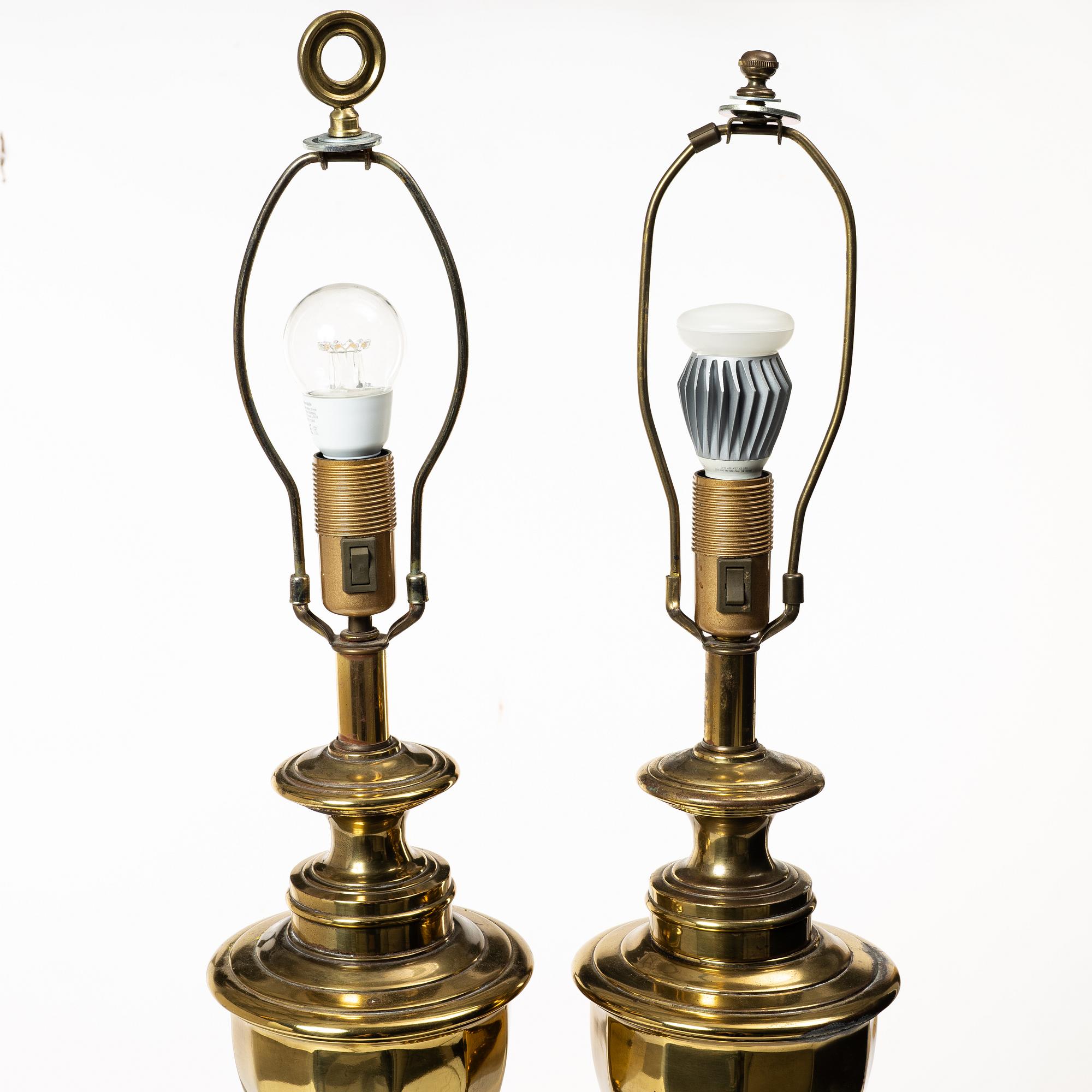 Table lamps, a pair, second half of the 20th century.
