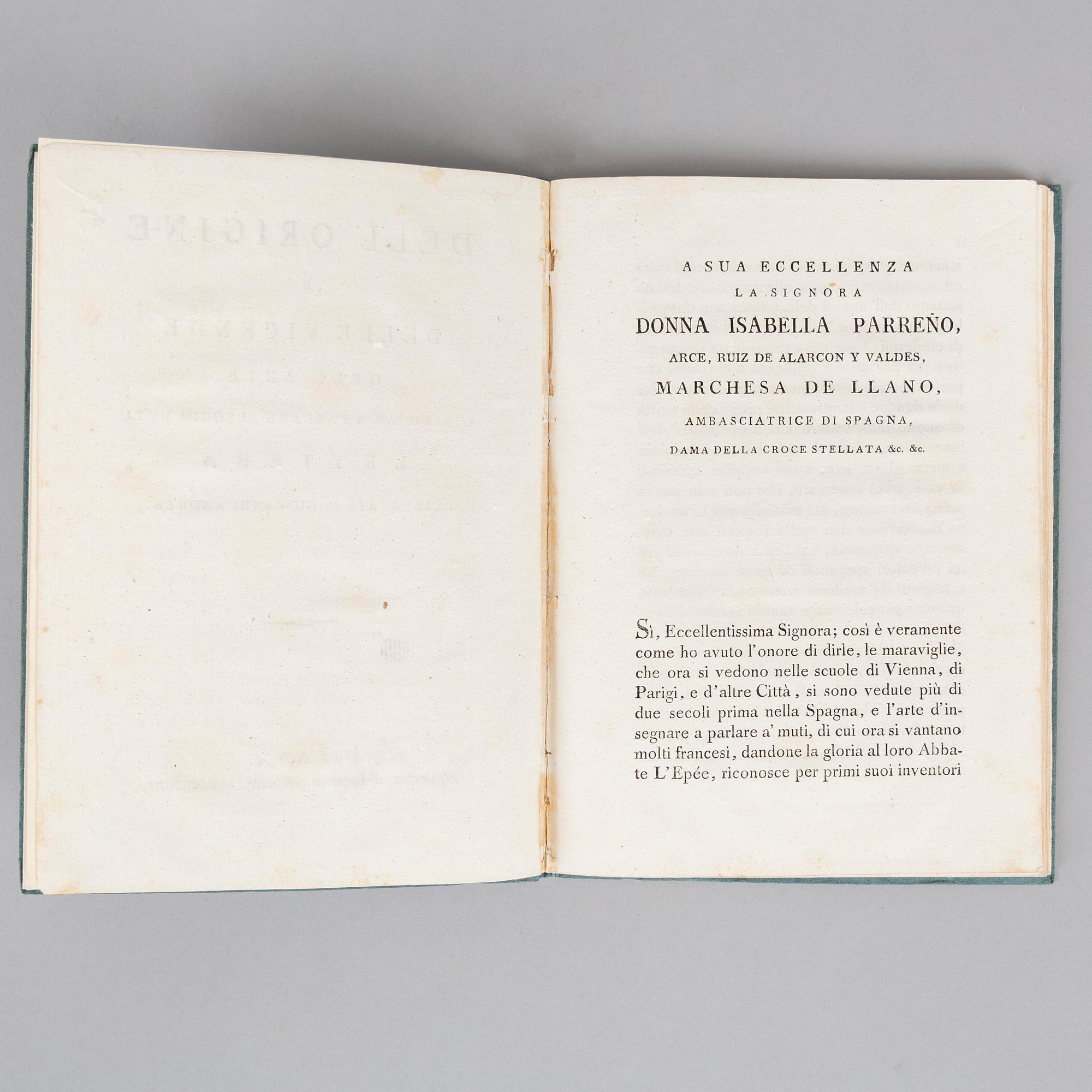 History of Deaf Mute education, 1793.
