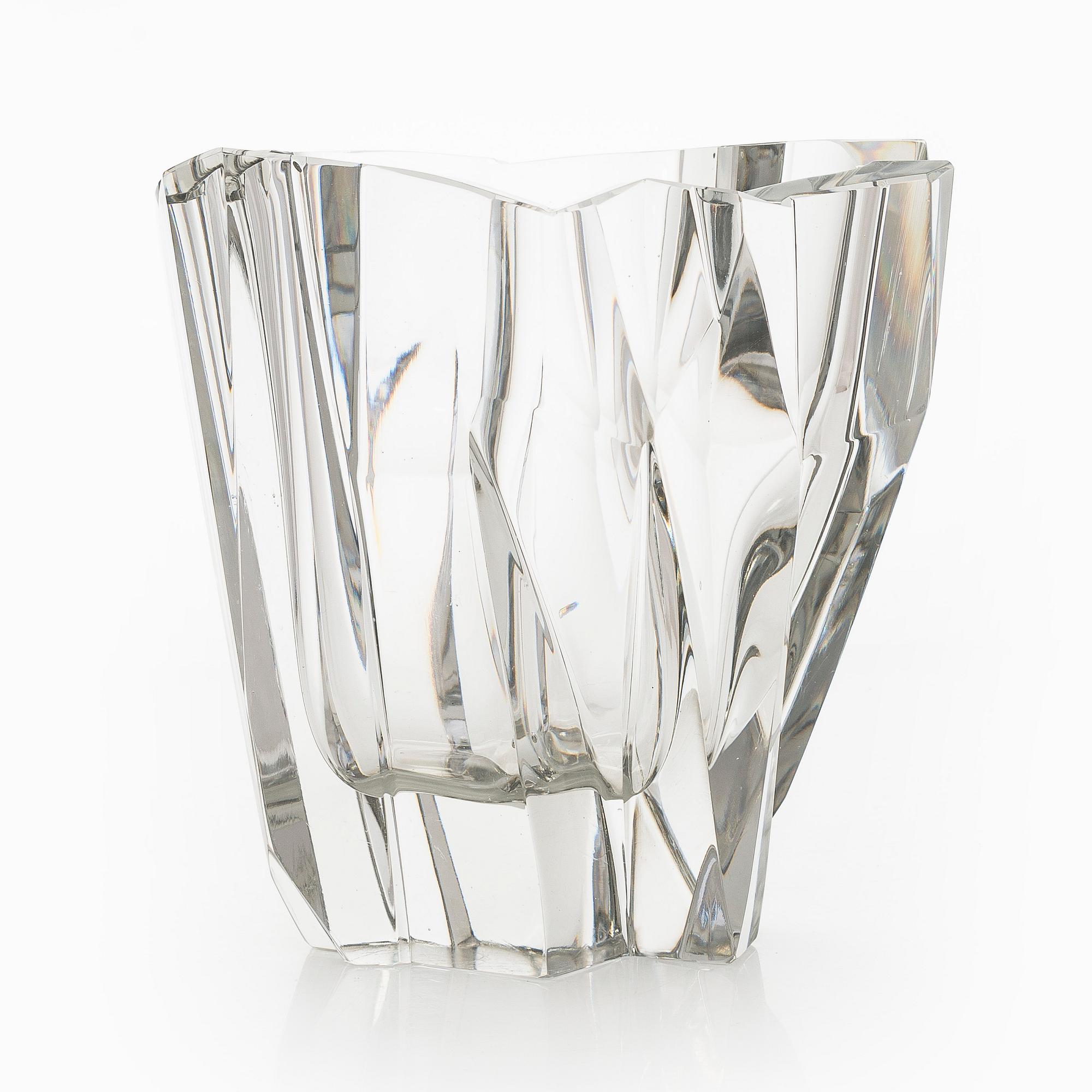 Tapio Wirkkala, vas, "Isberg", signerad Tapio Wirkkala Iittala 57.