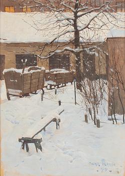 Oscar Keen, oil on canvas, signed Keen and dated -95.