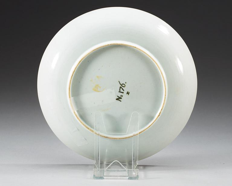 A famille rose dish, Qing dynasty, Yongzheng (1723-35).