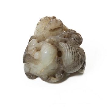 A group of four Chinese stone figures, 20th century.