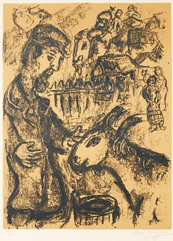 383. Marc Chagall, "Paysan a la chèvre".