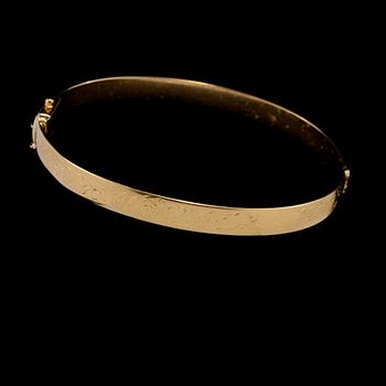 ARMBAND, 18k guld, Sven Gustavsson, Stockholm, 1970. Vikt 18 g.