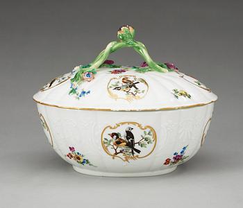 A Meissen tureen with cover, period of Marcolini (1774-1814).