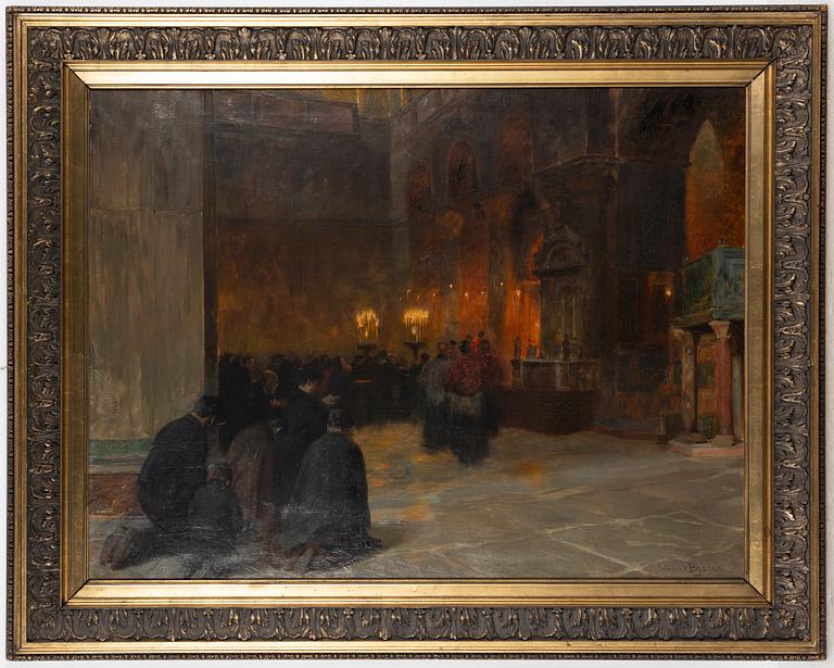 Oscar Björck, Church Interior.