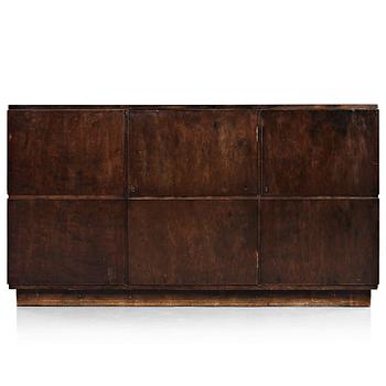 Axel Einar Hjorth, a darkly stained birch sideboard,"Typenko", Nordiska Kompaniet, Sweden 1932.