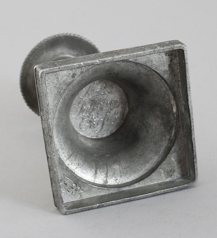 LJUSSTAKE, tenn, Nils Justelius, Ekesiö 1828.