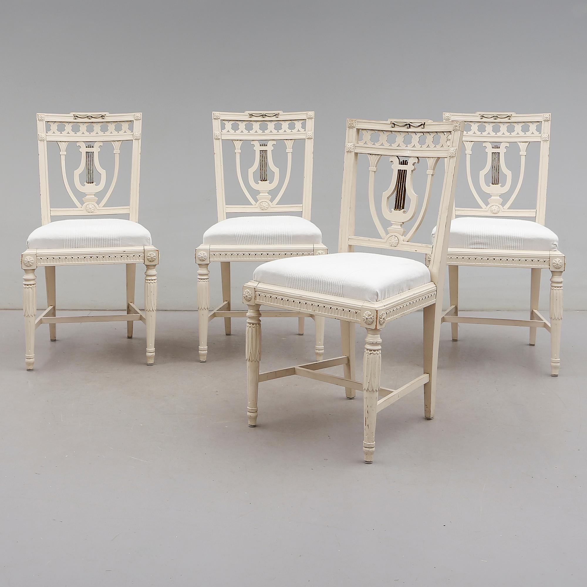 STOLAR, 4 st, empirestil, 1900-talets första hälft.