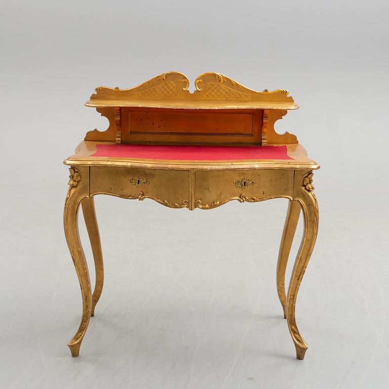 A gilt neo Rococo desk, circa 1900.