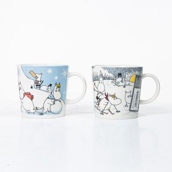 Arabia, ten Moomin mugs, Finland, 2002-2013.