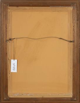 Anton Kaulbach, pastell, porträtt, signerad.