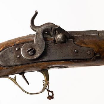 Percussion pistols, 2 pcs, Swedish, mid-19th century.