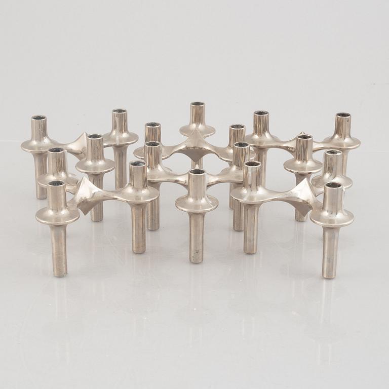 Caesar Stoffic & Fritz Nagel, candlesticks, 6 pcs, Germany.