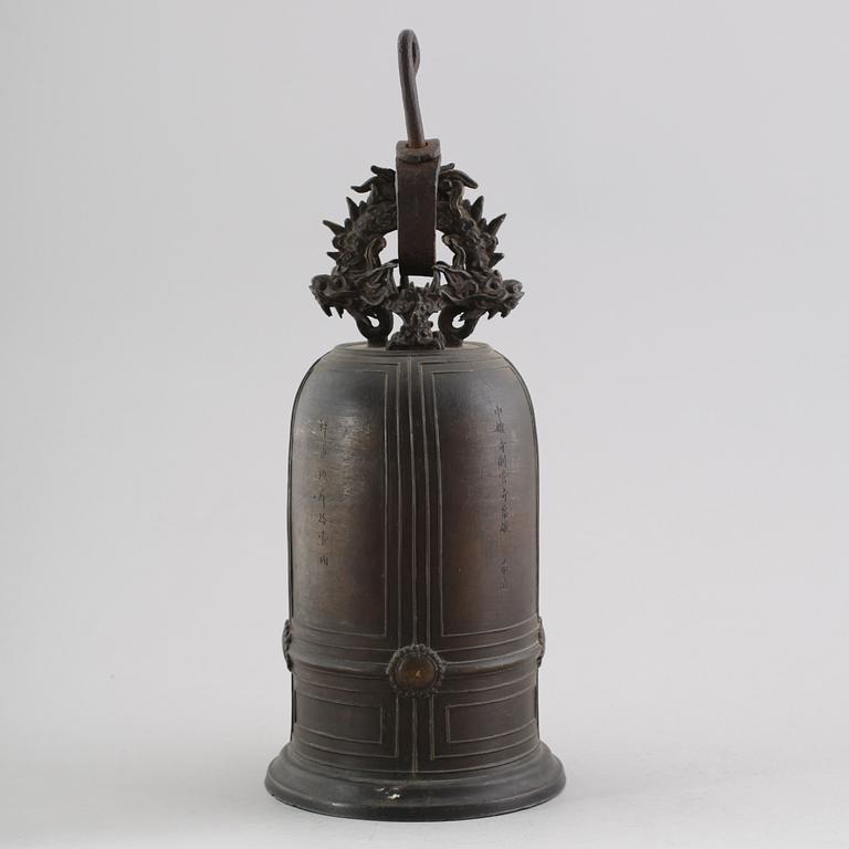 KLOCKA, brons, orientalisk, 1800/1900-tal.