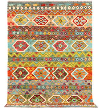 An Afghan Kilim rug, c. 243 x 170 cm.