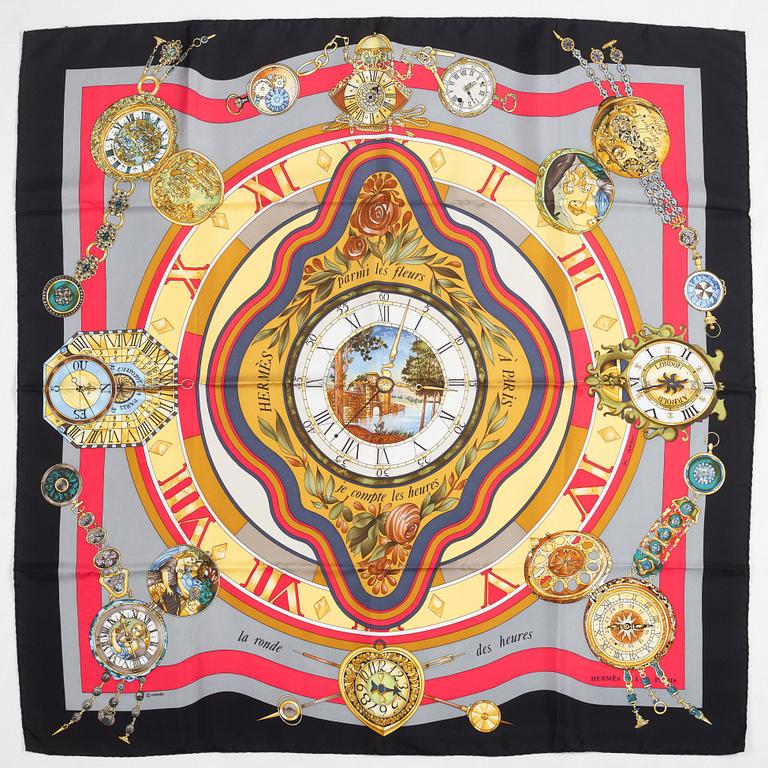 Hermès, scarf, "La Ronde des Heures".