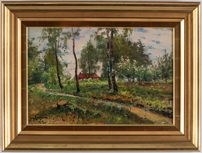 Johan Ericson, oil on canvas, signed and dated 1919.
