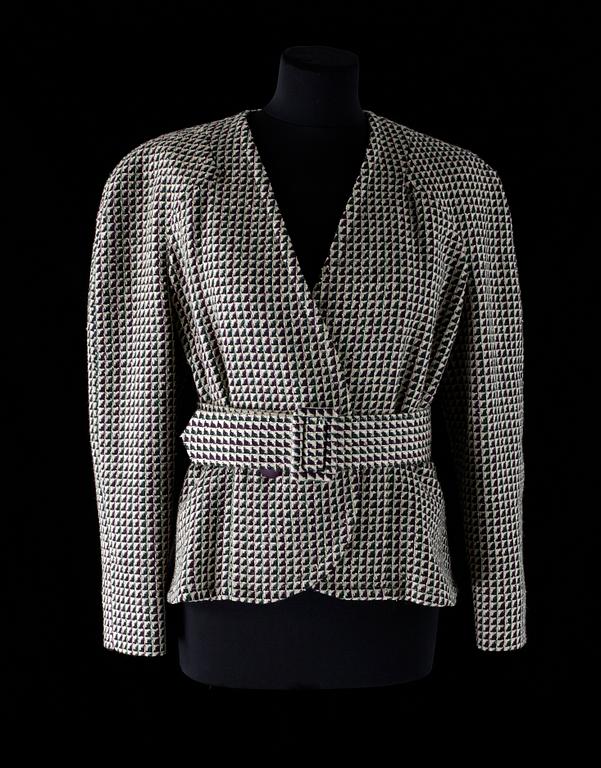 LANVIN, dräkt, 1980-tal.