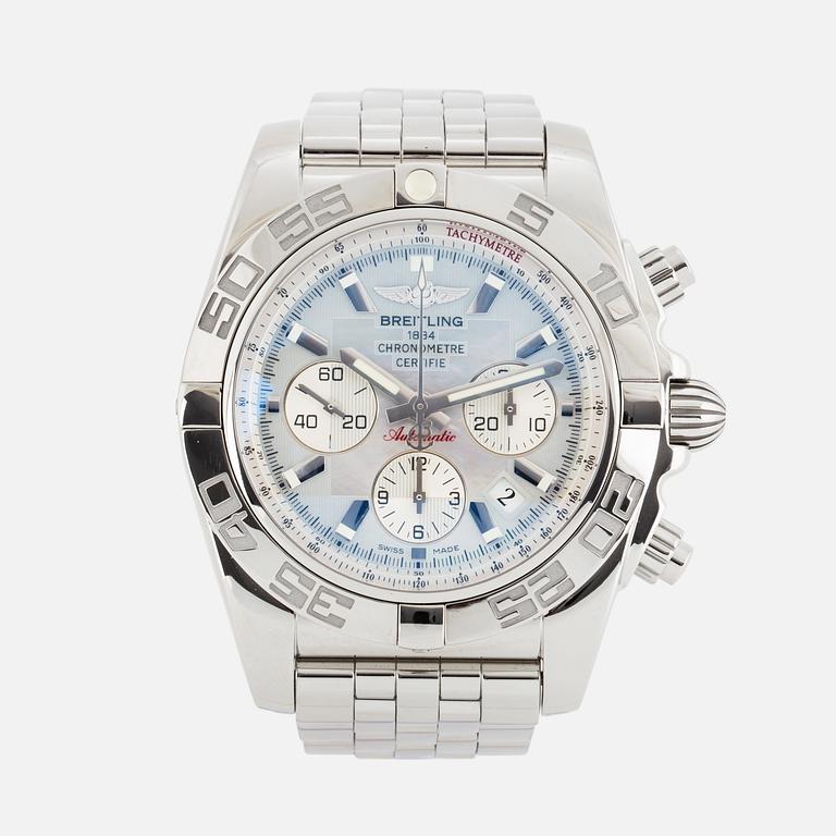 BREITLING, Chronomat 44, Chronometre, "Tachymetre", chronograph, wristwatch, 44 mm.