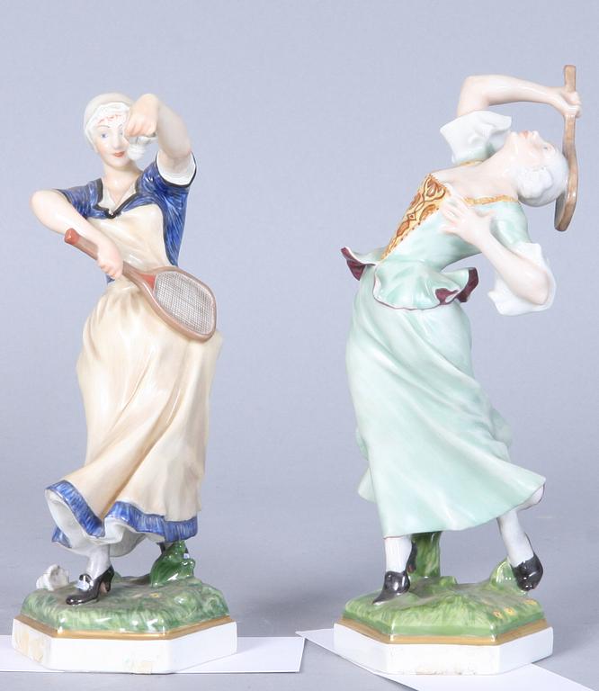 FIGURINER, 2 st, porslin, Bing o Gröndahl.